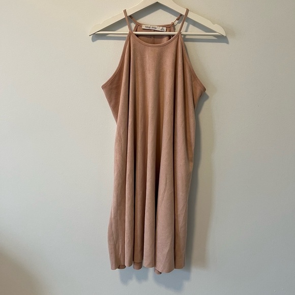 Bishop + Young Pink Halter Mini Dress - Picture 1 of 9
